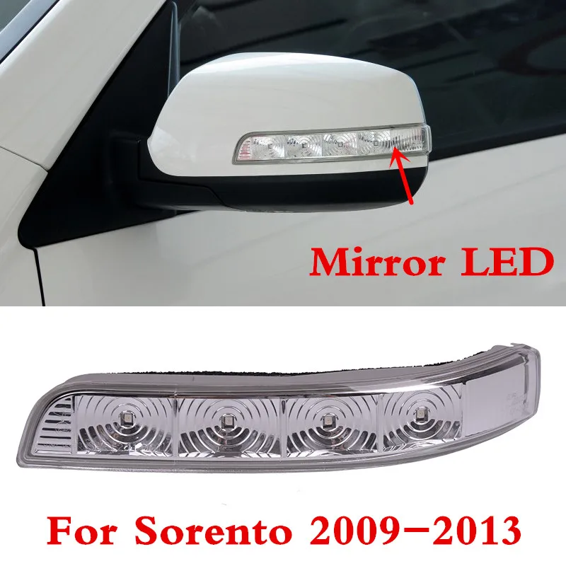 

CAPQX Side rear view Mirror LED turn signal indiator light lamp 876232P000/ 876132P000 For KIA Sorento 2009 2010 2011 2012 2013