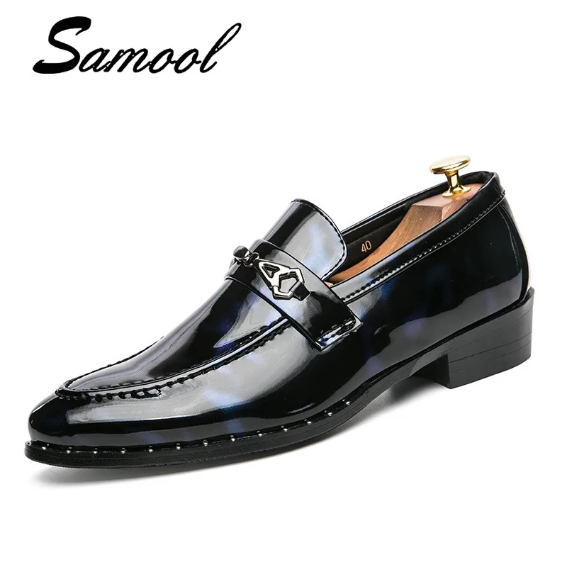 

Black Patent Loafers Sapatos Masculino Men Moccasins Man Flats Wedding Men's Dress Sneakers Casual Shoes Schoenen Mannen Ocx3