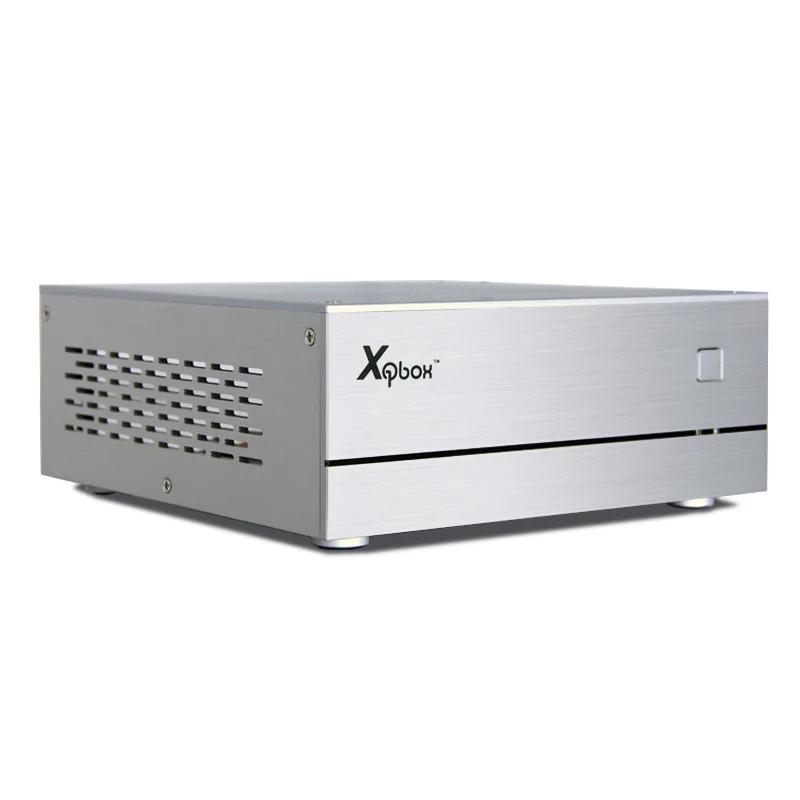 AC-DC HTPC ITX мини компьютерный корпус в алюминиевом портфеле домашний кинотеатр компьютерная коробка Настольный игровой ПК корпус небольшой корпус ITX