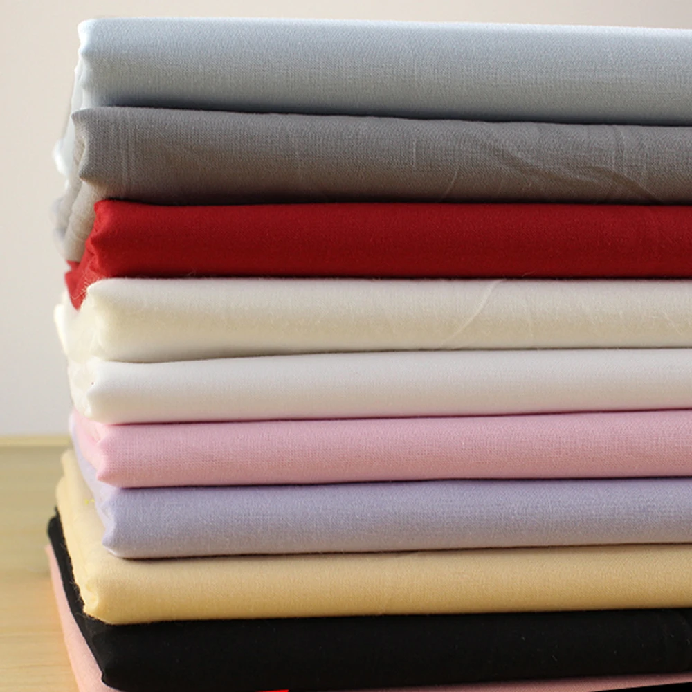 50x150cm Cotton Lining Fine Combing Cotton Color Pure Color Cotton Cloth Clothing Shirt Fabric Beddingmade Dolls Dyed Fabrics Fabric Aliexpress