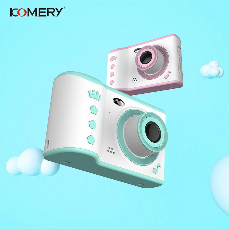 KOMERY Children’s Digital Camera Kid’s Camcorder Cute Camera 2.4 Inch Screen Up To 2300 Photos 2.5h Video Best Gift For Children