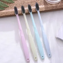 Модная зубная щетка из древесного угля 4 шт пластиковый держатель Sofe щетка оборудование для чистки зубов для гигиены полости рта