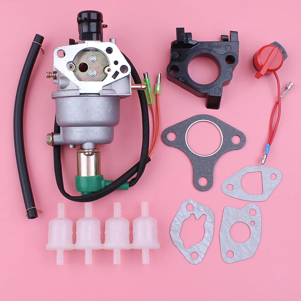 NEW GX390 13HP HONDA CARBURETOR RECOIL AIR FILTER HOUSING FUEL FILTER FUEL LINE