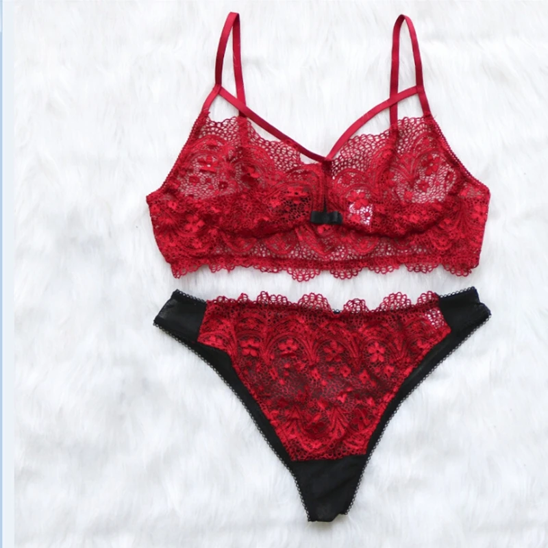 

Women Lace Sexy Nightwear Underwear G-string Babydoll Sleepwear Set