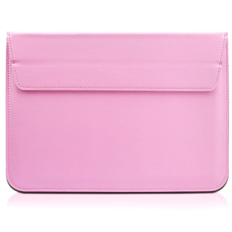 Universal Laptop Sleeve Bag Case For Macbook Air Pro 11 13 15 inch PU Leather Notebook Folio Case Cover Pouch Stand Holder (10)