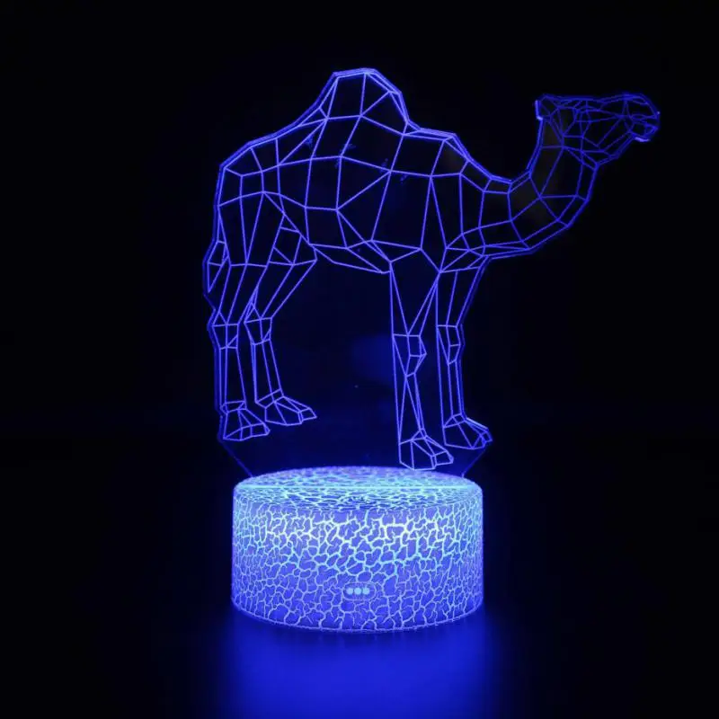 Животный мир 3d лампа очаровательный рисунок для детей игрушки письмо свет детская комната украшения 3D ночник - Цвет: GG
