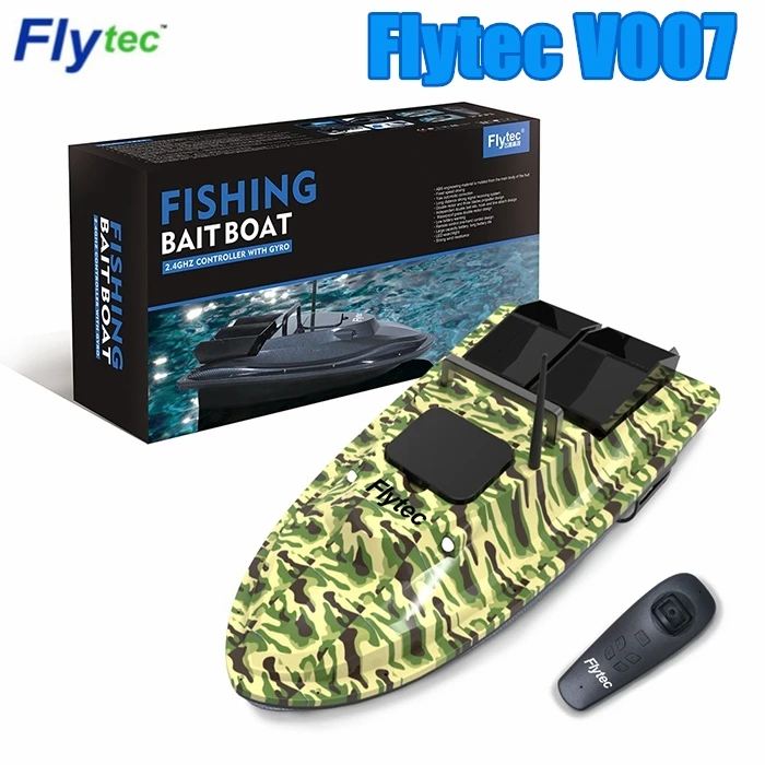 

Flytec V007 RC Boat Fishing Boat Outdoor Fixed Speed Ship Strong Wind Resistance with LED Boat Searchlight VS Flytec 2011-5 Boat