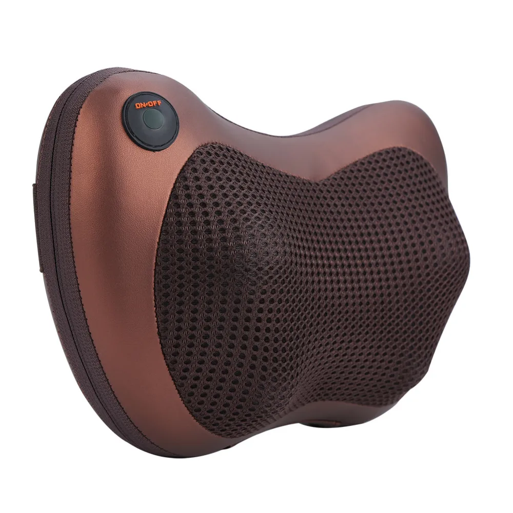 Электронная тепловая массажная подушка 4 для поясницы и шеи|pillow massager|neck pillow