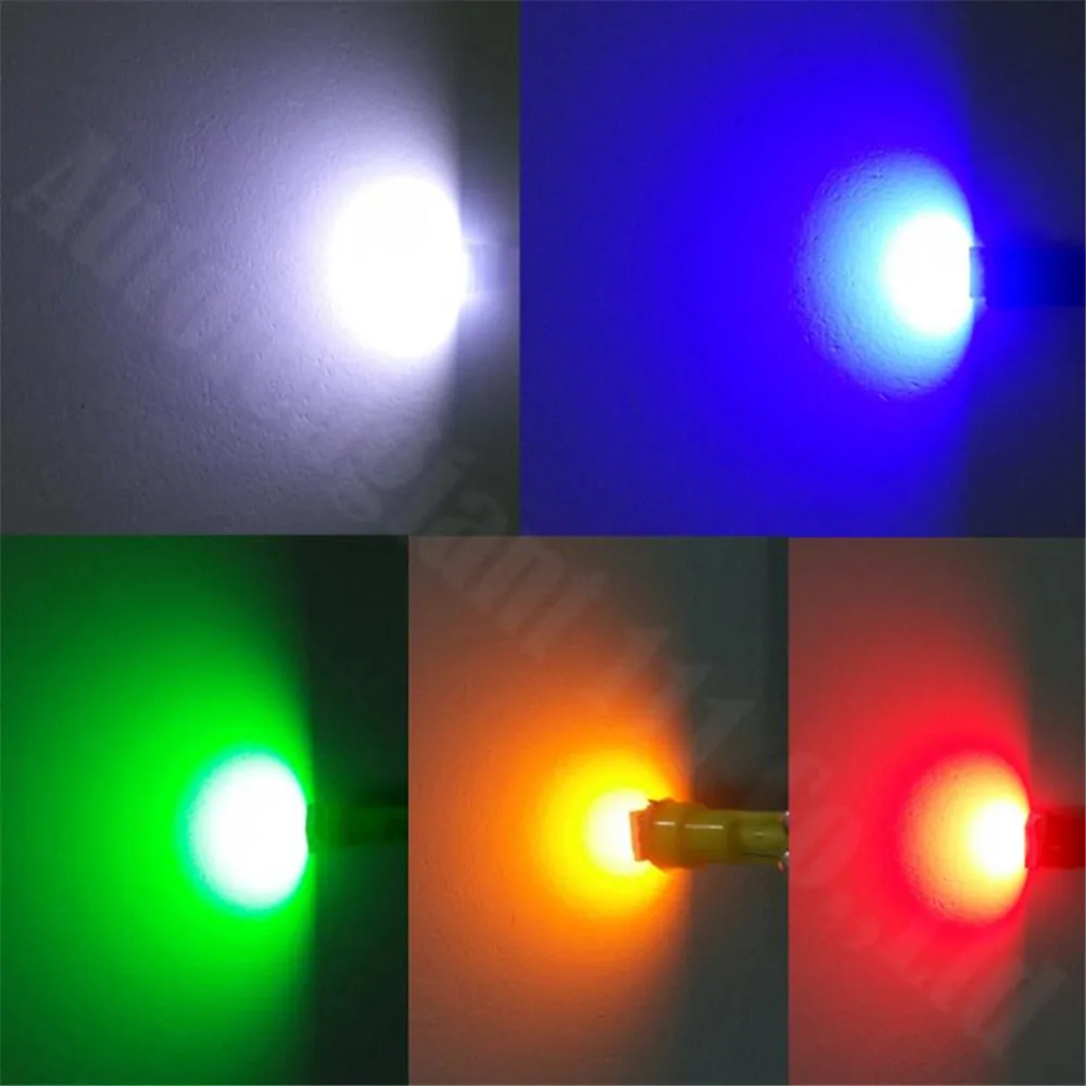 WLJH 25x T5 5050SMD Led 73 74 286 танкетка красный синий зеленый желтый белый автомобиль