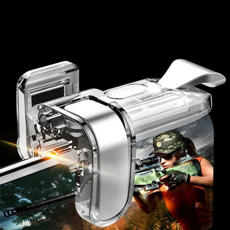 

Gamepad PUBG Mobile Trigger Control Cell Phone Gamepad Controller Fire L1R1 Gaming Shooter for Iphone Android Joystick