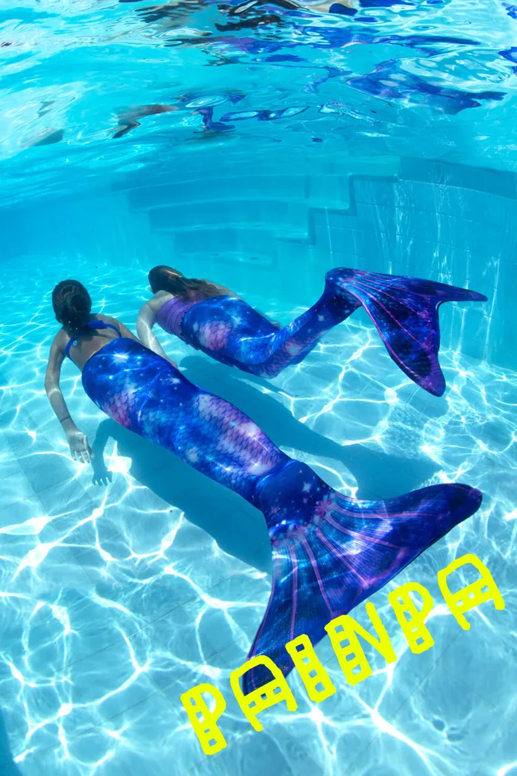 Позолоченный купальник-бикини принцессы Ариэль с хвостом русалки, купальный костюм из 2 предметов, костюм с хвостом русалки