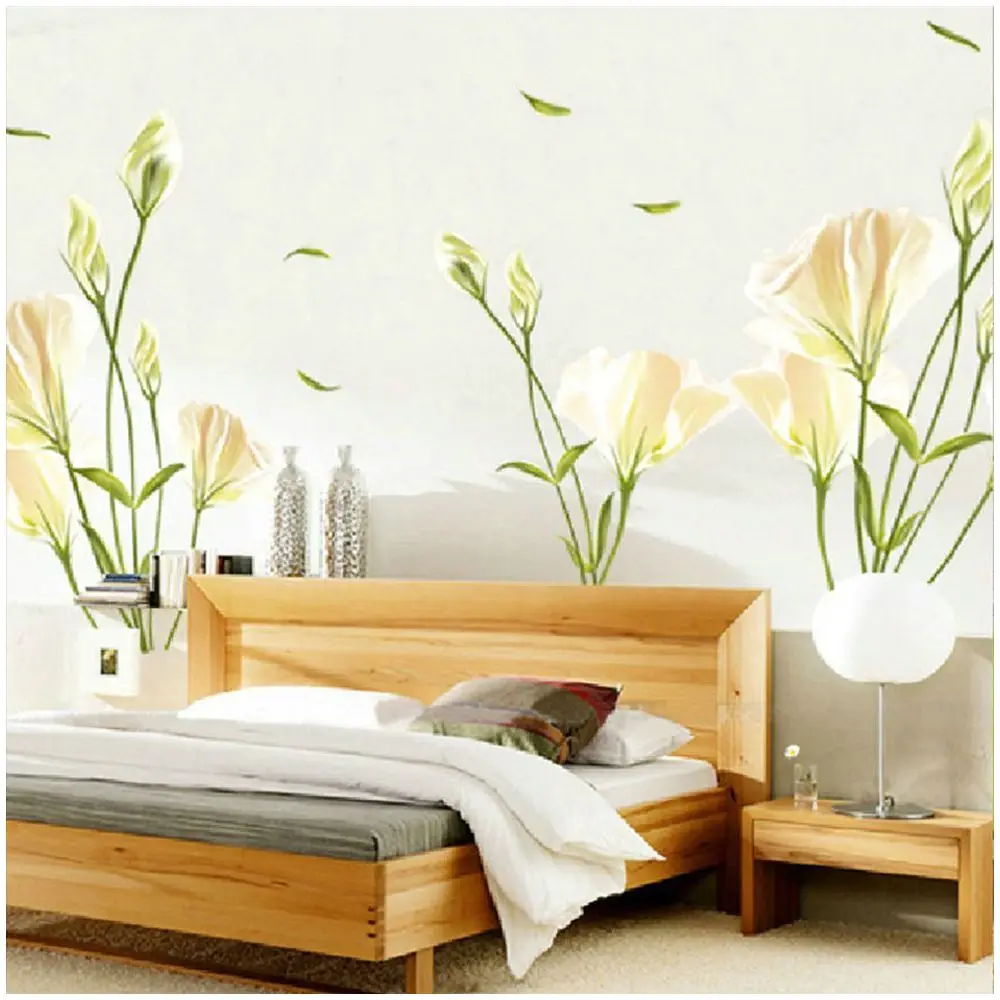 Buy Beautiful Lily Flower Wall Stickers Art Decal