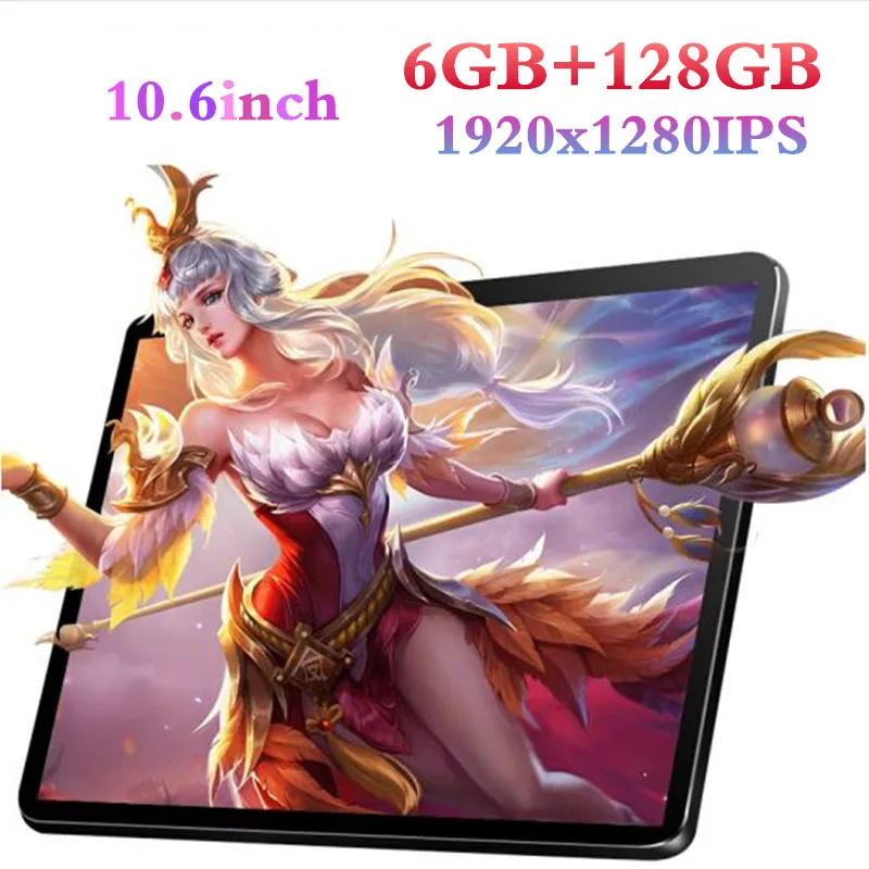 2019 Newest 10.6 inch Tablet MTK8752 Octa Core 6GB RAM 128GB ROM tablets Dual SIM 8.0MP GPS Android