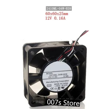 

New Radiator Cooling Cooler Fan For NMB-MAT(Minebea) 6025 2410ML-04W-B39 6CM DC 12V 0.16A 60*60*25MM 4000RPM Double Ball Bearing
