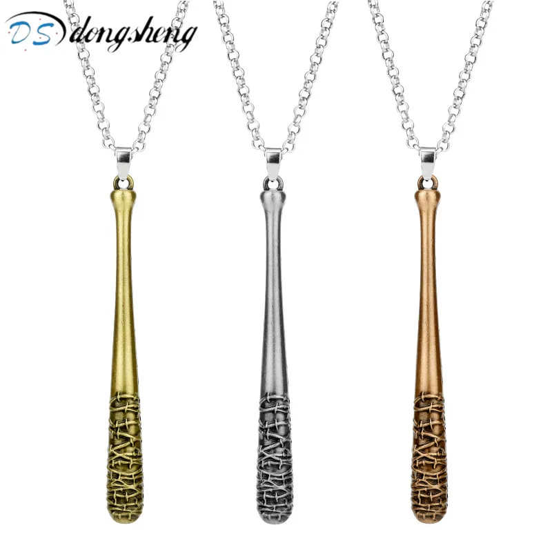 

dongsheng Tv Serise The Walking Dead Necklace Negan's Bat Baeball LUCILLE Pendant Chain Necklaces for Women Men Jewelry Gift-30