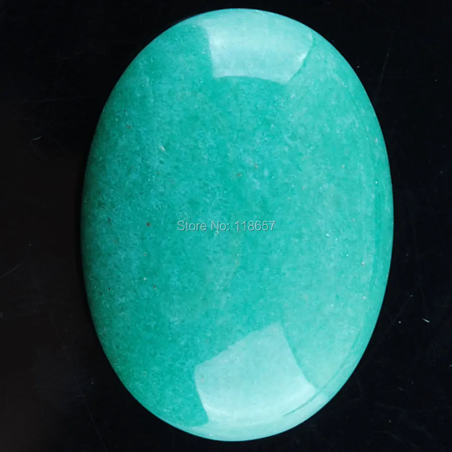 

Free Shipping Natural Aventurine Gem Stones Oval 22x30x8MM No Hole Cabochon CAB 1PCS For Making Jewelry IU3162
