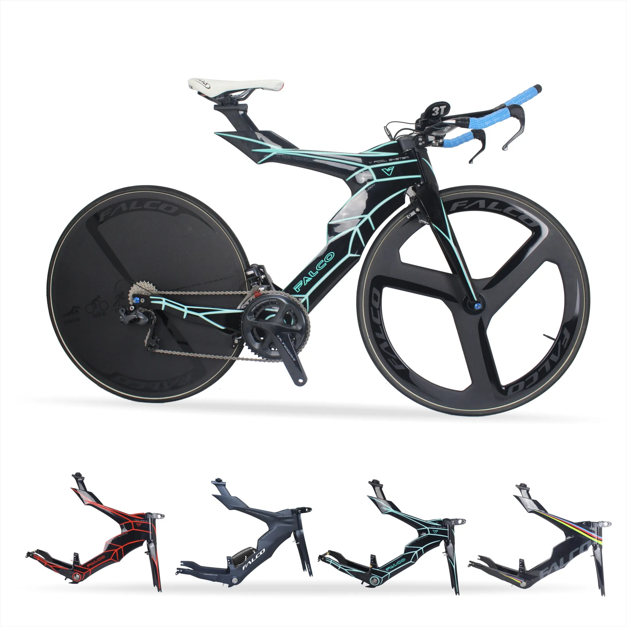 FALCO V-Bikes Триатлон углеродное волокно рама пробный срок TT Frame 50 54 57 см | Спорт и