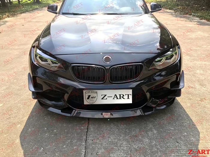 Z-ART carbon fiber GTS front lip for BMW M2 2015-2019 real spoiler F87 chin | Автомобили и мотоциклы