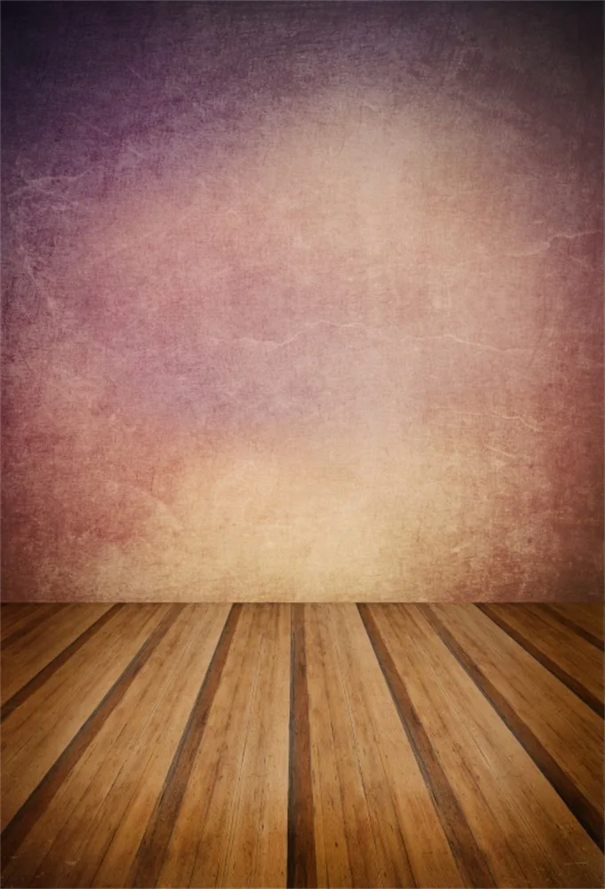 

Laeacco Gradient Solid Color Wall Wooden Floor Grunge Photography Backgrounds Customized Photographic Backdrops For Photo Studio