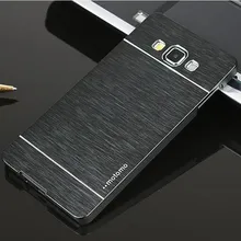 For Samsung Galaxy A3 A5 A7 J3 J5 J7 2015 Luxury Motomo Aluminum Metal Brush Hard Cover For Coque Samsung Galaxy A3 2016 Case