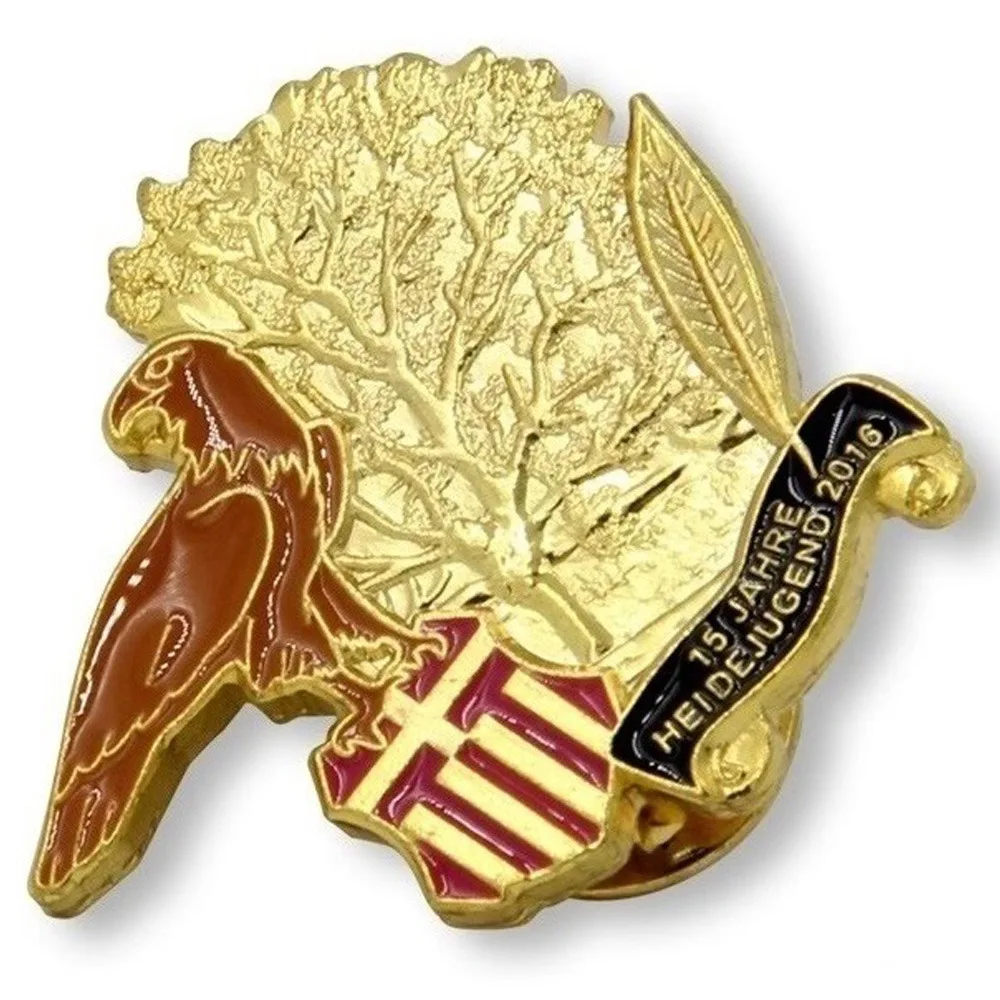 

High quality die cast badges cheap gold plated badge