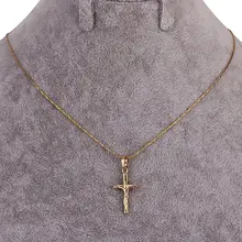 Ожерелье с подвеской крестом иисуса золотые кресты ювелирные