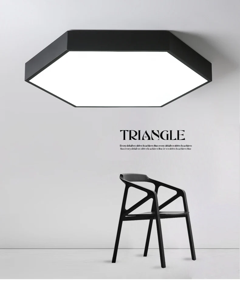DX Ultra-Thin Hexagon Ceiling Lights (1)