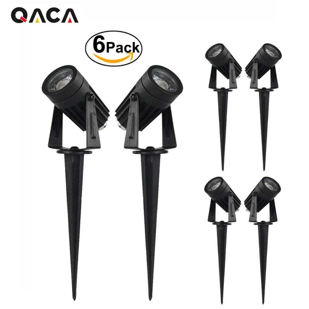 3 Вт 6 Упак. COB LED лампа для газона AC/DC 12V наружный декоративный ландшафтный свет