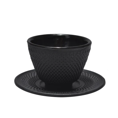 Senmubery 4 Pcs/Set Cast Iron Tea Cup Set Japanese Teacup Cups Drinkware Tools Chinese Handmade Kung Fu Coffee Service