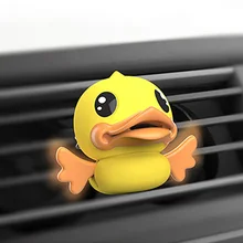 Автомобильный освежитель воздуха милый утиный воздушный выход Твердый парфюм клип авто Интерьер аромат запах диффузор аксессуары приборной панели автомобиля Декор
