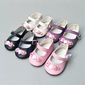 

Floral Pink White 7cm Doll Shoes for 43cm Born Baby Doll Shoes Sneackers Fit For 18 inch Doll Shoes Toy Boots Doll Accessories