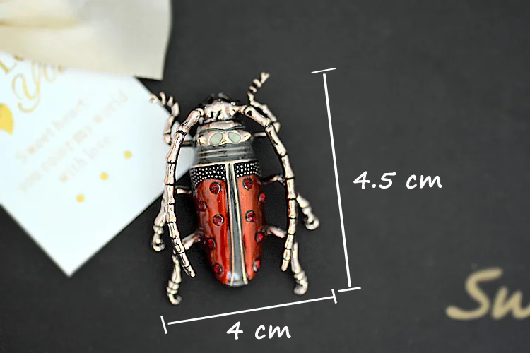 Muylinda брошь в виде жука насекомое клизма булавка для женщин булавки и броши металлическое ювелирное украшение в виде броши для шарфа