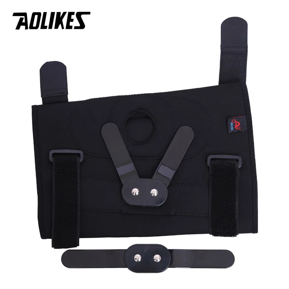 AOLIKES 1 шт. профессиональные спортивные безопасные наколенники с отверстиями спортивные с металлической пластиной черные