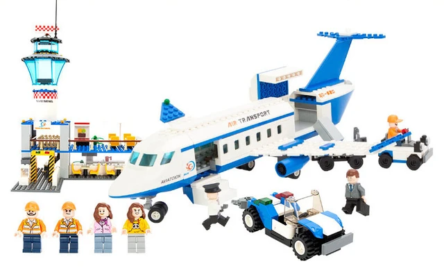 Models Building Toy City International Airport Blocks 652pcs Blocks Compatible With Lego City Toys & Hobbies - - AliExpress