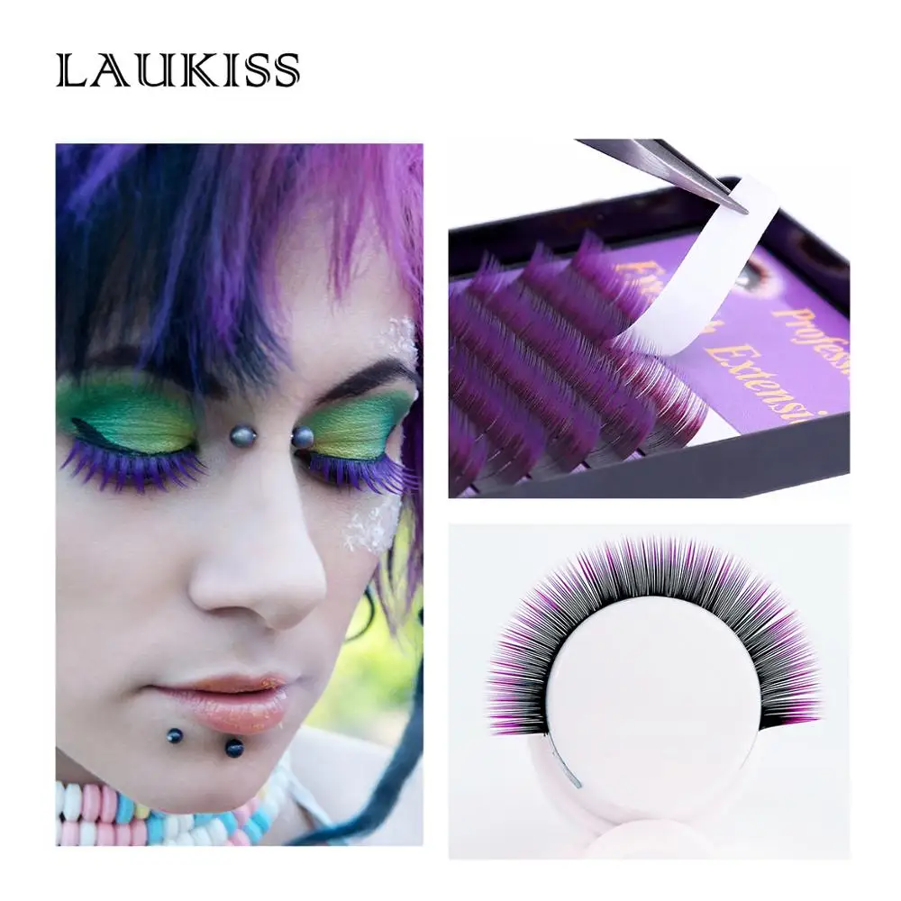 Colored Eyelashes False Eyelash Permanent Lashes Cilos Kit