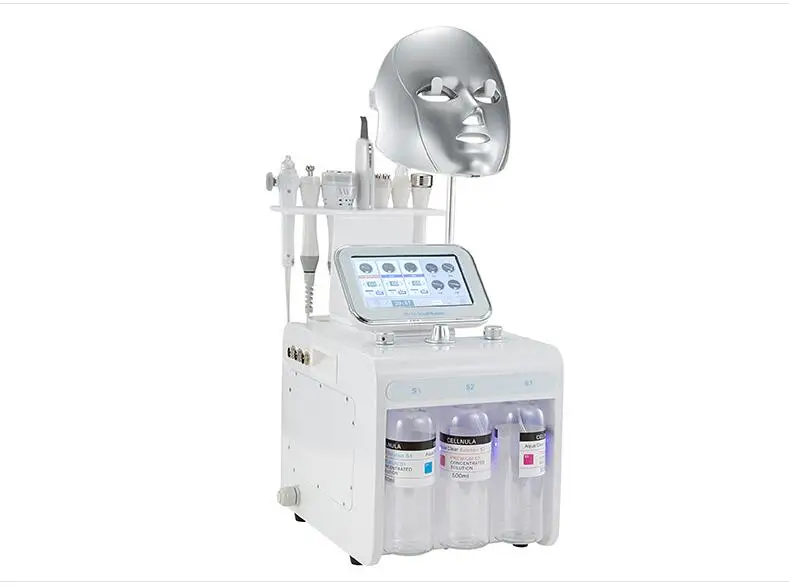  Newest hydro 8 in 1 H2O2 portable facial peel oxygen concentrator beauty machine