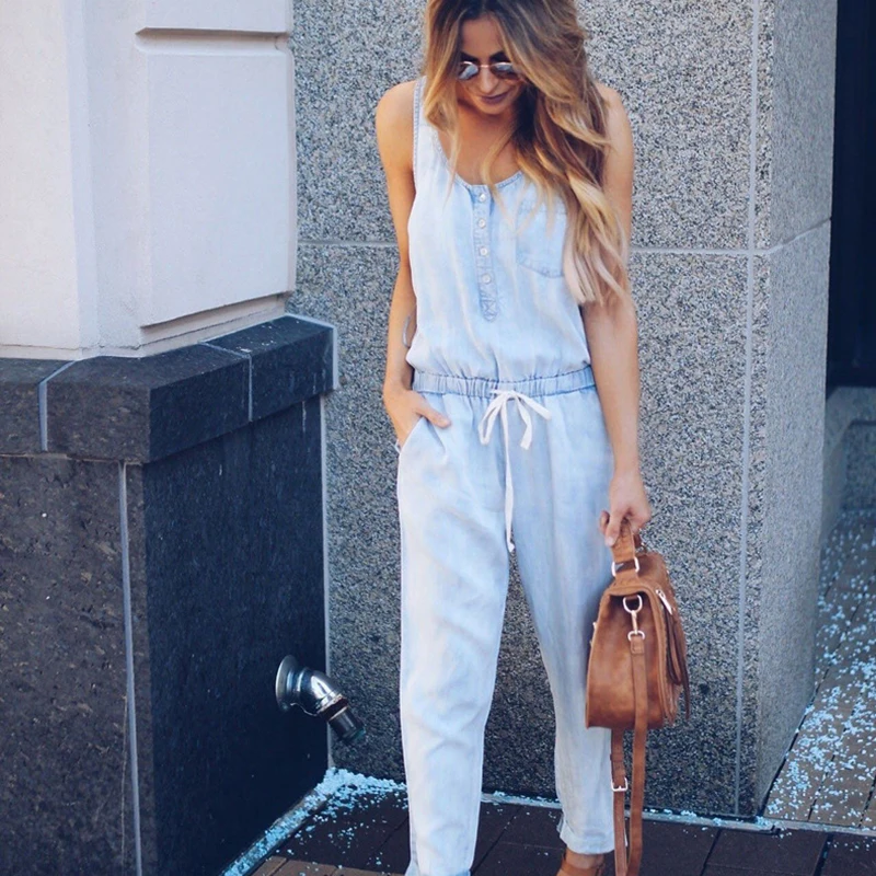 ZYFPGS 2019 Women Bodysuit Denim suit Rompers Womens Jumpsuit Personality street Fashion Hollow Sale Onesies Sleeveless denim ZYFPGS 2019 Women Bodysuit Denim suit Rompers Womens Jumpsuit Personality street Fashion Hollow Sale Onesies Sleeveless denim