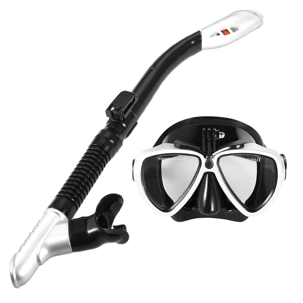 

Lixada Snorkeling Mask Snorkel Set Underwater Scuba Anti Fog Full Face Diving Mask Swimming Diving Goggles Dry Snorkel Tube