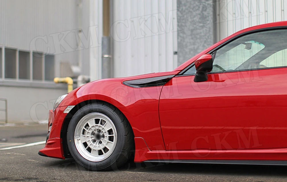 Углеродное волокно боковое крыло насадка в виде плавника для Subaru BRZ Toyota GT86 2012- спойлер вентиляционные наклейки украшения 2 шт./компл