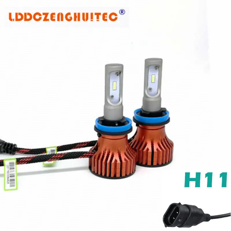 LDDCZENGHUITEC T8 H4 Автомобильный светодиодный лампы накаливания 60 Вт 8000LM зэс чипы Hi Lo