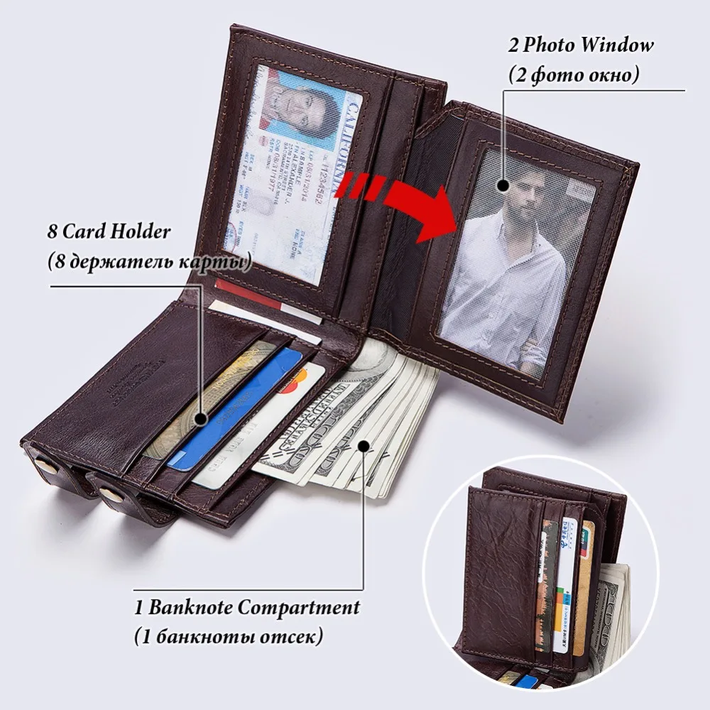 Бренд KAVIS, высокое качество, кошелек из натуральной кожи, мужской кошелек для монет, мужской маленький кошелек, портфель, Cuzdan, держатель для карт