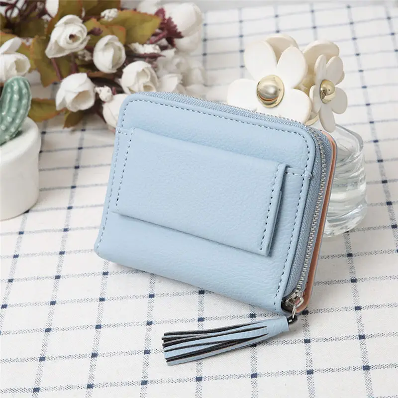 Short Tassel Women's Wallets Multifunction Lady Mini Purse Card Coin Purse clutch portfel cuzdan billetera carteira 40MA1321