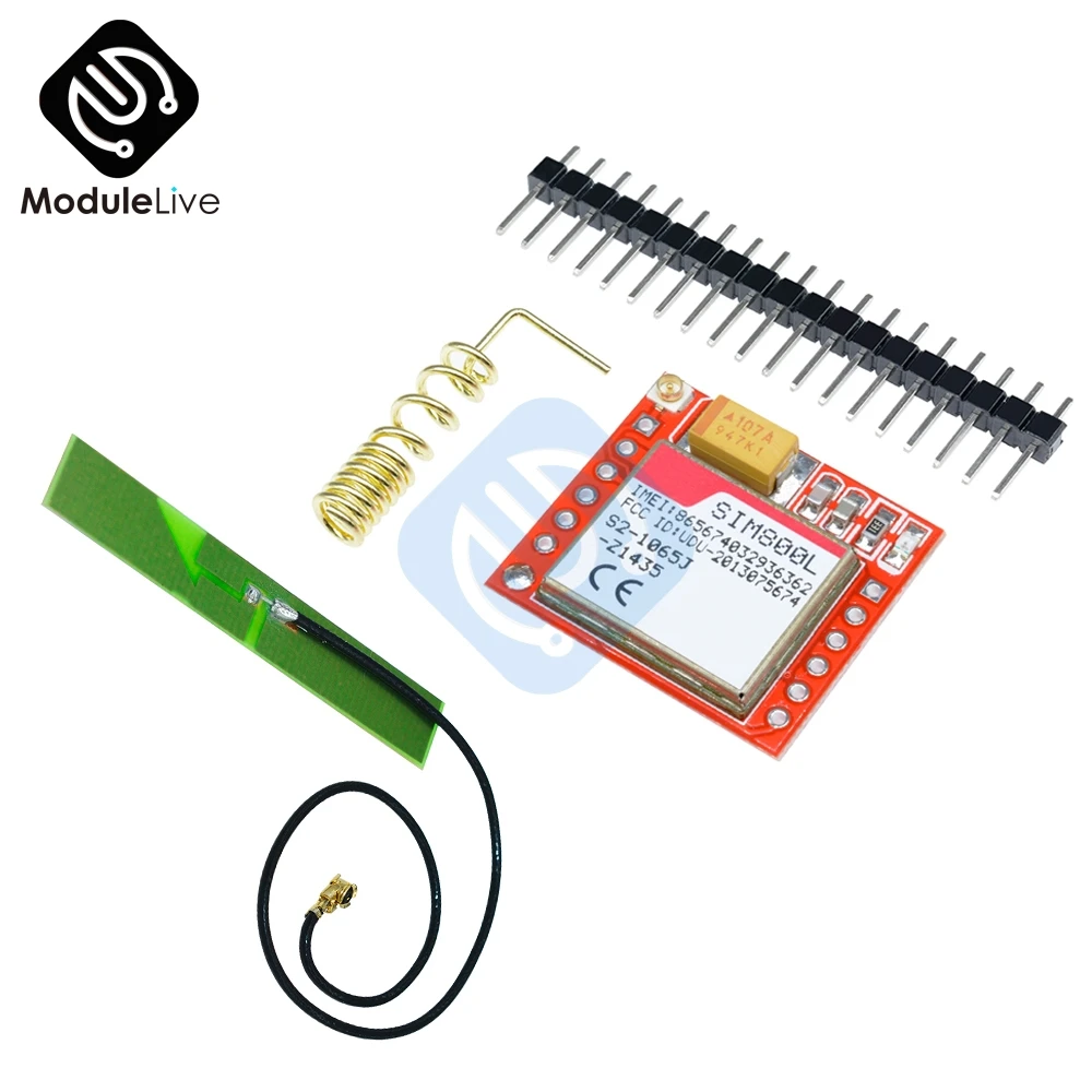 

Electronic Smallest SIM800L GPRS GSM Module MicroSIM Card Core BOard Quad-band TTL Serial Port With The Antenna Diy Kits