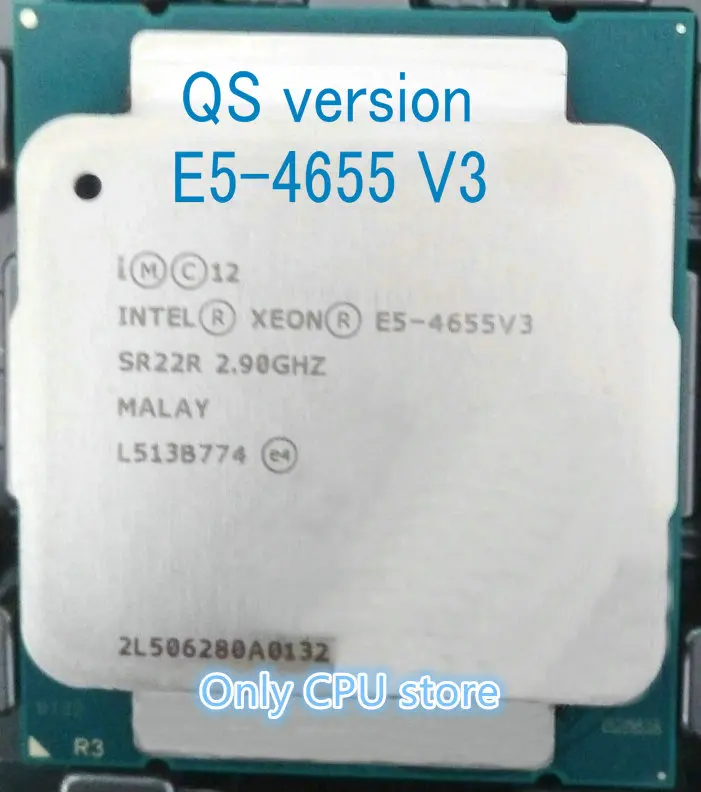 Версия QS оригинальный процессор Intel Xeon 2 90 4655 ГГц 6 ядер 30 Мб E5 V3 версия бесплатная