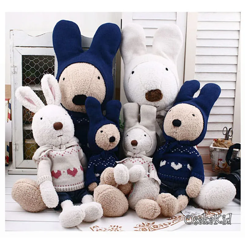 

Kawaii Le sucre rabbit plush toy bunny rabbit plush dolls, stuffed girls toys plush rabbit with cute clothes kids gifts