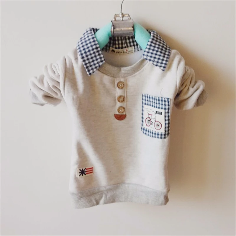 (4 pieces/lot) Wholesale Children's Clothing Boys T shirts Velvet Baby