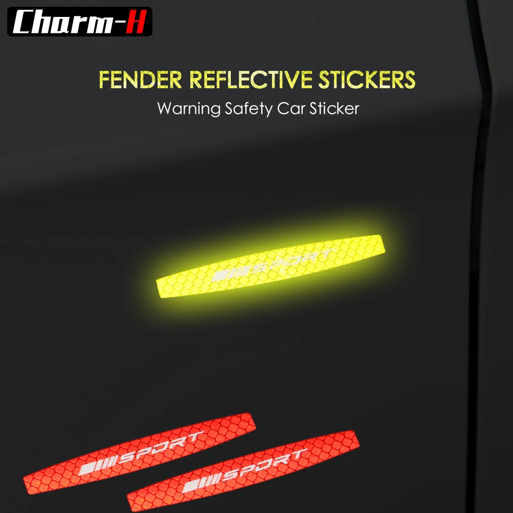 

Reflective Strip Tape Marking AMG Sport Fender Side Emblem Badge Stickers for Mercedes Benz A CLA GLA C E S Class W204 W205 W176