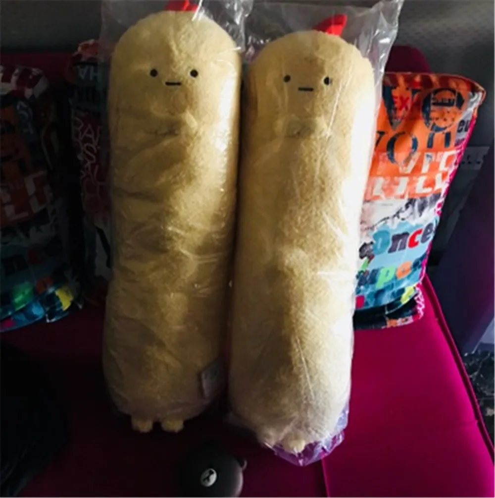 Fancytrader Japen Anime Yellow Shrimp Pillow Toy Soft Pop Cute Anime Long Plush Doll 70cm3