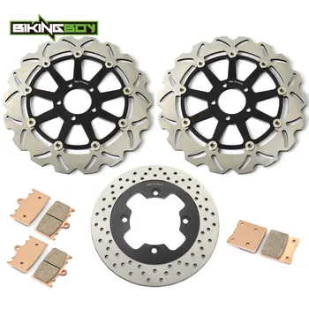 

BIKINGBOY For Kawasaki ZX 1100 Ninja ZX-11 ZZ-R ZZR 1100 D 93 94 95 96 97 98 99 00 01 Front Rear Brake Discs Rotors Disks Pads