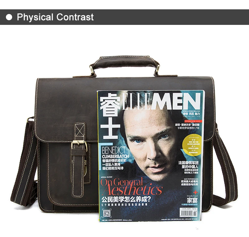 Business Men Briefcase Crazy Horse Genuine Leather Men Bag Handbags Totes Vintage laptop bag Male Shoulder bags 01 (6)